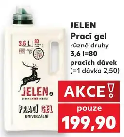 Kaufland Jelen prací gel nabídka