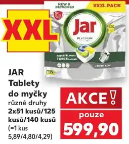 Kaufland Jar tablety do myčky různé druhy nabídka