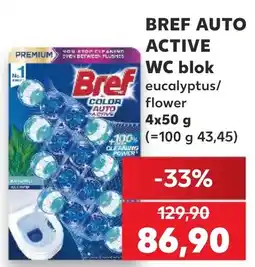 Kaufland Bref auto active wc blok eucalyptus/flower nabídka