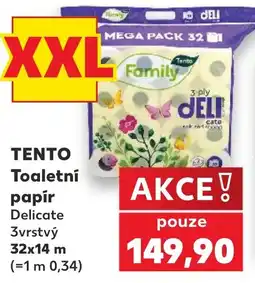 Kaufland Tento toaletní papír delicate nabídka