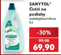 Kaufland Sanytol čistič na podlahy eukalyptus/citrus nabídka
