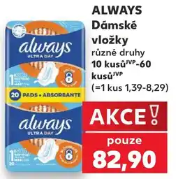 Kaufland Always dámské vložky nabídka