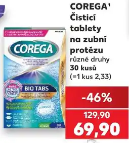 Kaufland Corega čistící tablety na zubní protézu nabídka