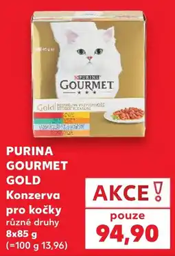 Kaufland Purina gourmet gold konzerva pro kočky různé druhy nabídka