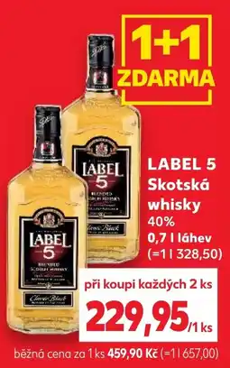 Kaufland Label 5 Skotská whisky nabídka