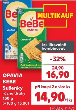 Kaufland Opavia Bebe Sušenky nabídka