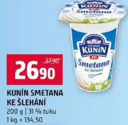Terno Kunín smetana ke šlehání nabídka