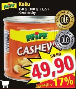 Norma Pfiff cashew nabídka