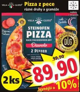 Norma Villa Gusto pizza z pece nabídka