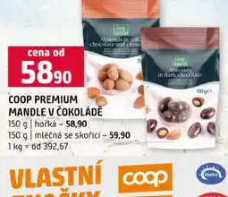 Terno Coop premium mandle v čokoládě nabídka
