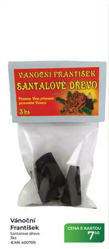 Tamda Foods Vánoční František Santalové dřevo nabídka