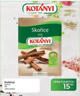 Tamda Foods Kotányi Skořice celá nabídka