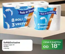 Tamda Foods Soft&Exclusive toaletní papír 3V nabídka