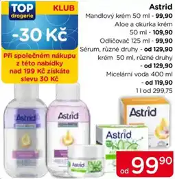 TOP drogerie Astrid Mandlový krém nabídka