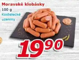 ESO MARKET Kostelecké uzeniny moravské klobásky nabídka