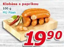ESO MARKET MÚ Písek klobása s paprikou nabídka