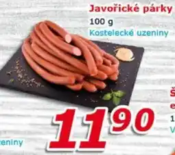 ESO MARKET Kostelecké uzeniny Javořické párky nabídka