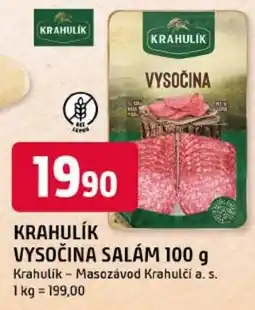 Trefa Krahlík vysočina salám nabídka