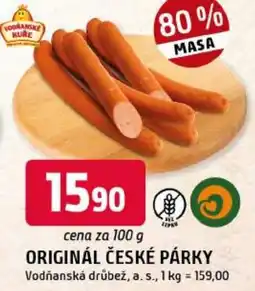 Trefa Vodňanské kuře originál české párky nabídka