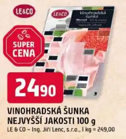 Trefa Le & Co vinohradská šunka nabídka