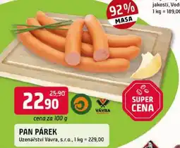 Trefa Pan párek nabídka