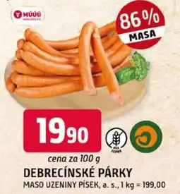 Trefa Debrecínské párky nabídka
