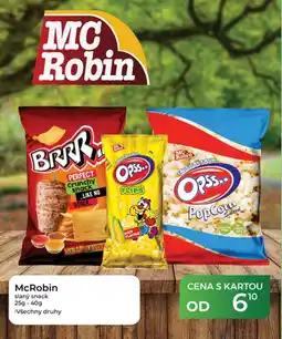 Tamda Foods McRobin slaný snack nabídka