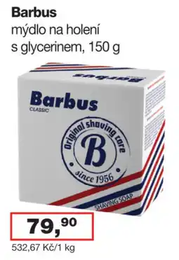 Ráj drogerie Barbus mýdlo na holení s glycerinem nabídka