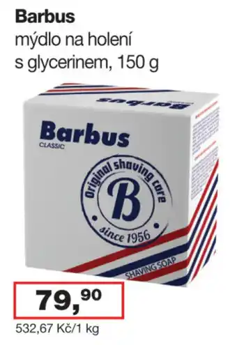 Barbus mýdlo na holení s glycerinem