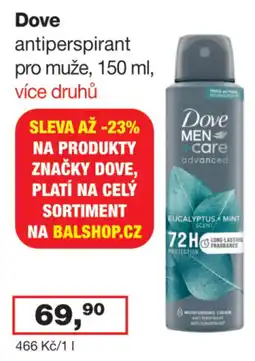 Ráj drogerie Dove antiperspirant pro muže nabídka