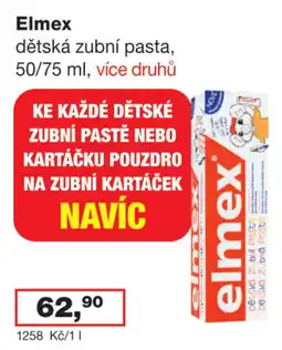 Ráj drogerie Elmex dětská zubní pasta nabídka