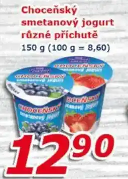 ESO MARKET Chocensky smetanovy jogurt ruzne prichute nabídka