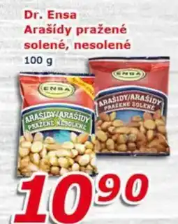 ESO MARKET Dr. Ensa arašidy pražené solené, nesolené nabídka