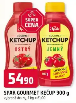 Trefa Spak gourmet kečup nabídka