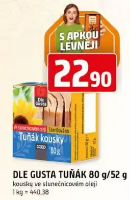 Trefa Dle Gusta tuňák kousky nabídka
