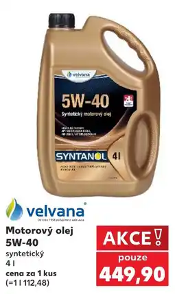 Kaufland velvana motorový olej nabídka