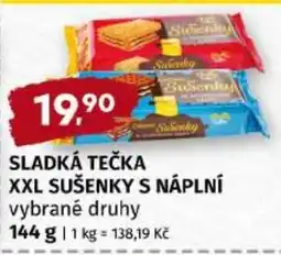 Trefa Sladká tečka xxl sušenky s náplní nabídka