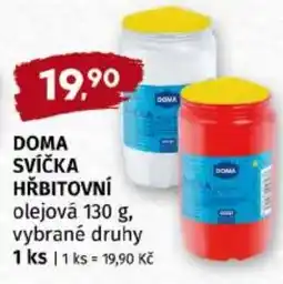 Trefa Doma svíčka hřbitovní olejová nabídka