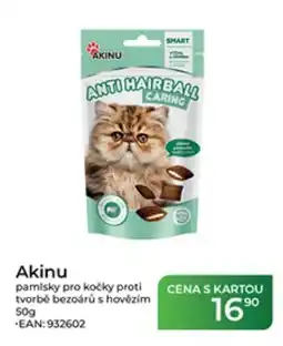 Tamda Foods Akinu pamlsky pro kočky proti tvorbě bezoárů s hovězím nabídka