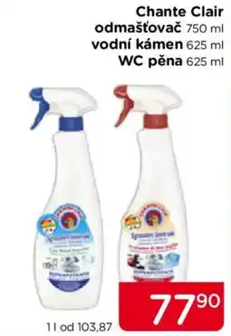 TOP drogerie Chante Clair odmašťovač vodní kámen WC pěna nabídka