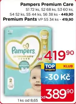 TOP drogerie Pampers Premium Care nabídka