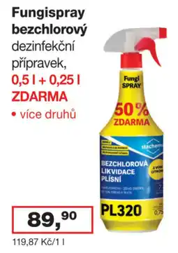 Ráj drogerie Fungi Spray bezchlorový dezinfekční přípravek nabídka