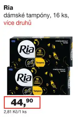 Ráj drogerie Ria dámské tampóny nabídka