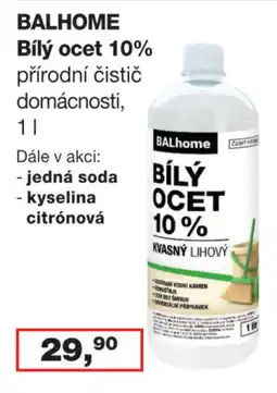 Ráj drogerie Balhome bílý ocet 10% nabídka