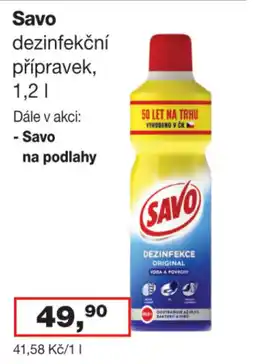 Ráj drogerie Savo dezinfekční přípravek nabídka
