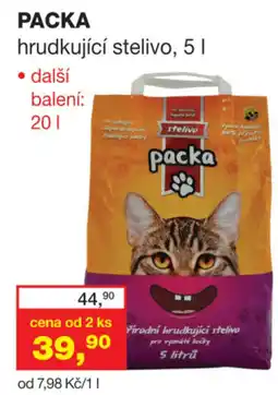Ráj drogerie Packa hrudkující stelivo nabídka