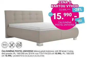 Čalouněná postel universe