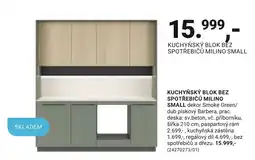 Möbelix Milino kuchyňský blok bez spotřebičů small nabídka