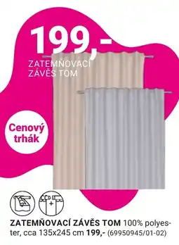 Möbelix Zatemňovací závěs tom nabídka