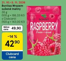 Tesco Bonitas sušené maliny nabídka